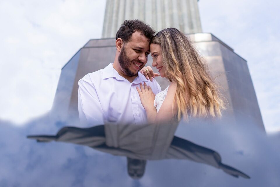 Ensaio Fotográfico no Cristo Redentor de Paula e Felipe